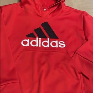 adidas Red and Black Kids Hoodie